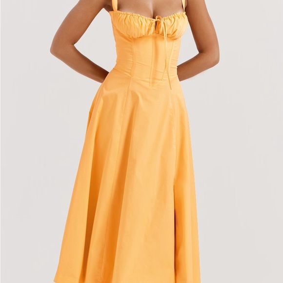 House of CB Carmen Dress Tangerine - Picture 5 of 5